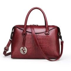 Stylish Crocodile Textured PU Leather Handbag for Women – Perfect for
