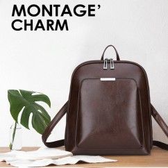 Must-Have Simple and Stylish PU Backpack - Perfect for Work, Travel