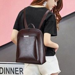 Must-Have Simple and Stylish PU Backpack - Perfect for Work, Travel